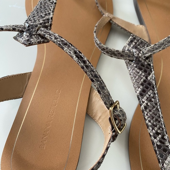Women’s snake skin print sandal - Picture 3 of 5